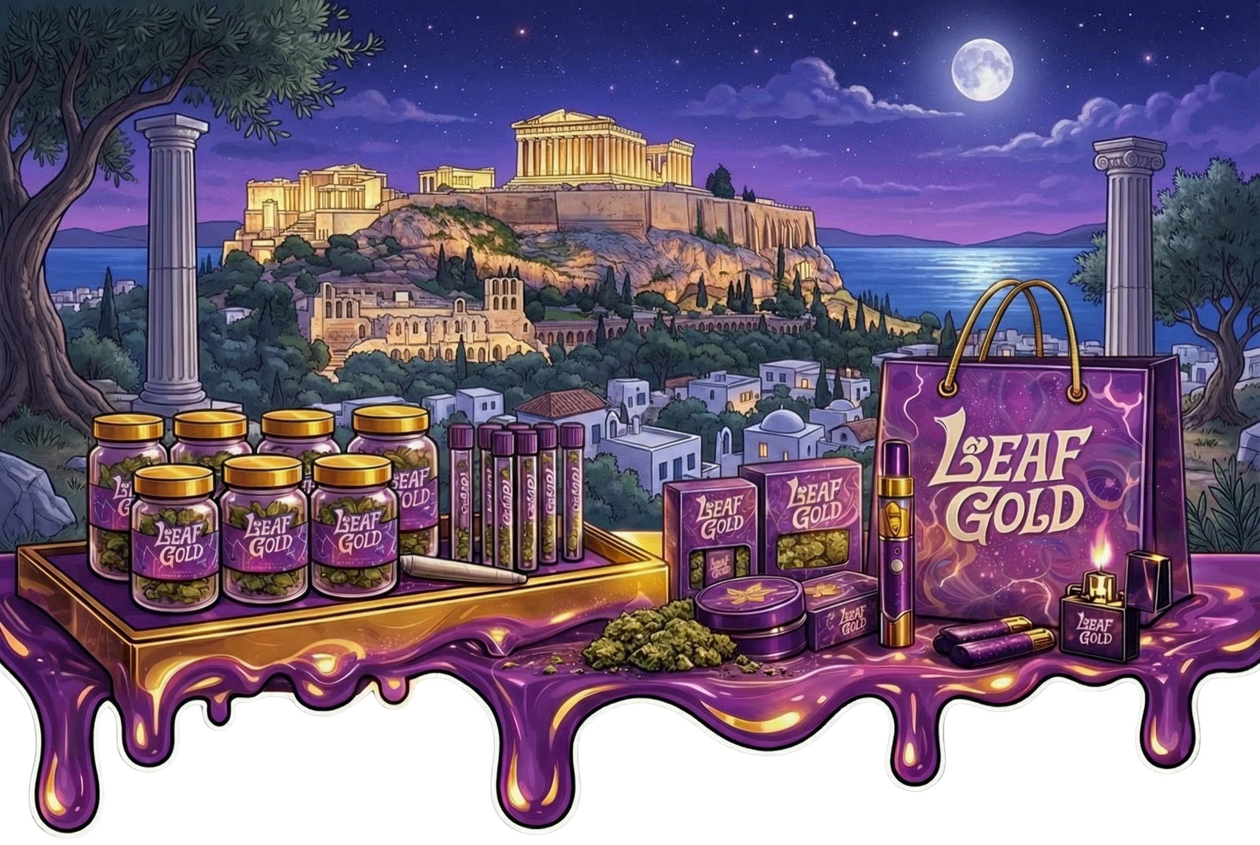 Leaf Gold Banner - THCA Ελλάδα