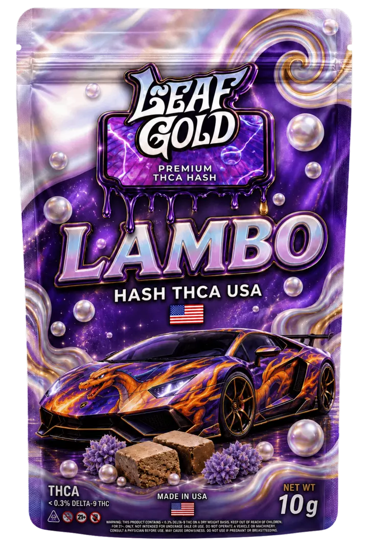 Hash THCA Lambo USA - Leaf Gold