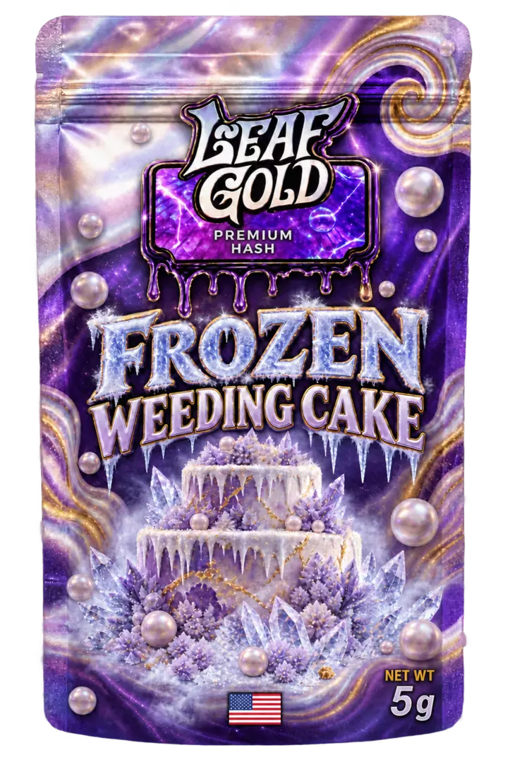 Hash THCA Frozen Wedding Cake - Leaf Gold
