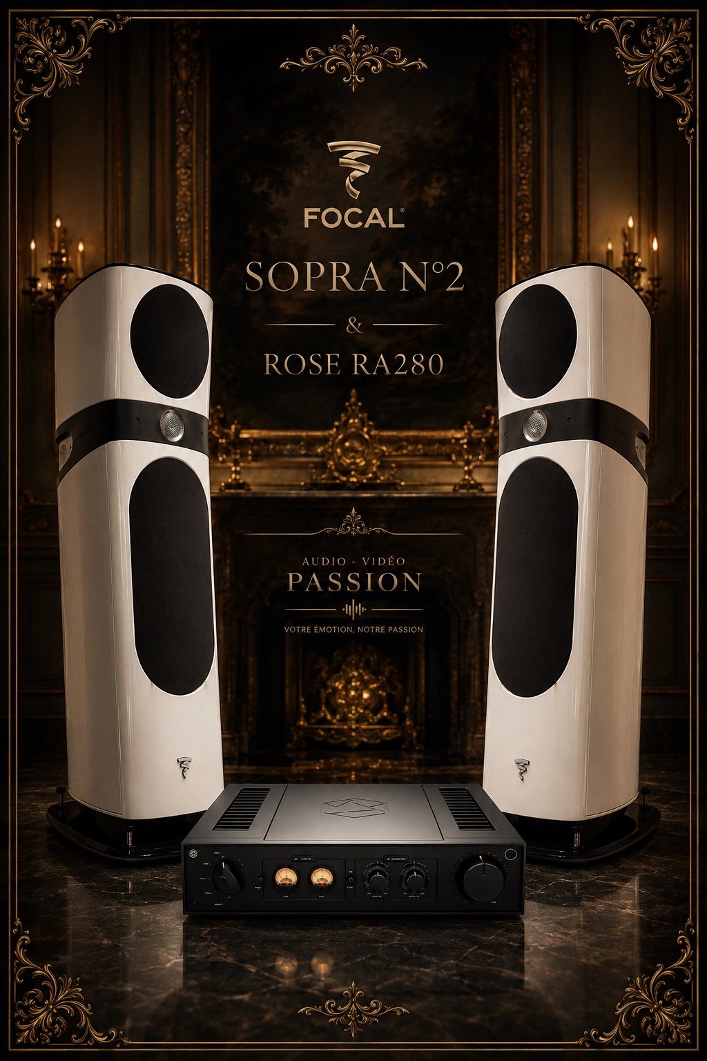 Focal Sopra n°2 White Carrara & Rose RA280 - chaîne hi-fi Occasion 1er Main