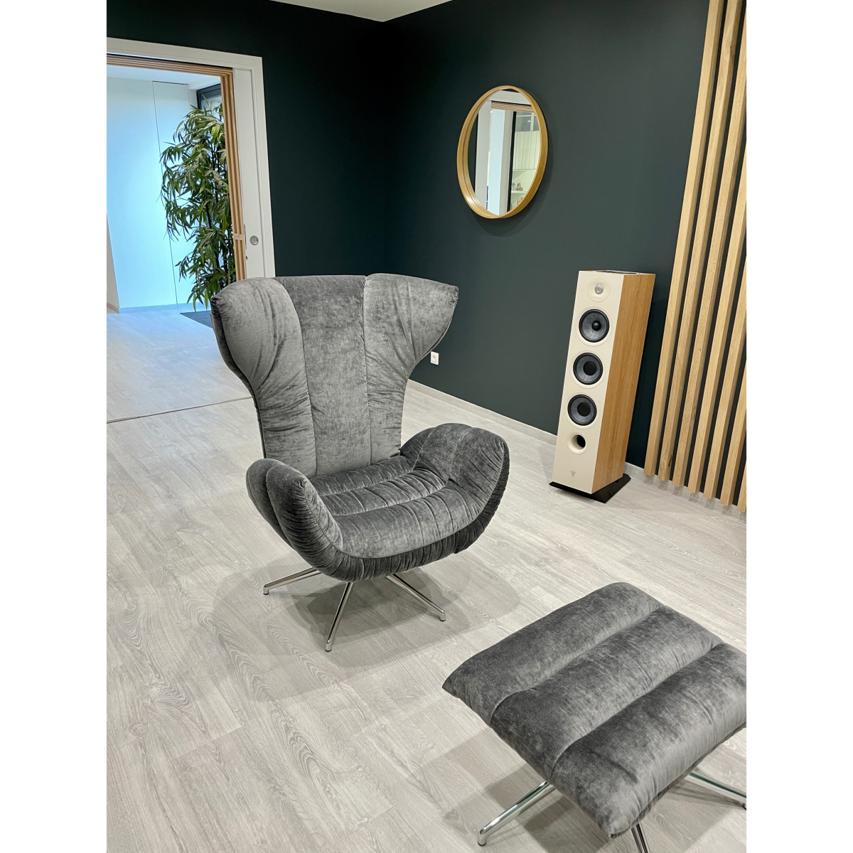 Bretz fauteuil Cassia + repose pieds