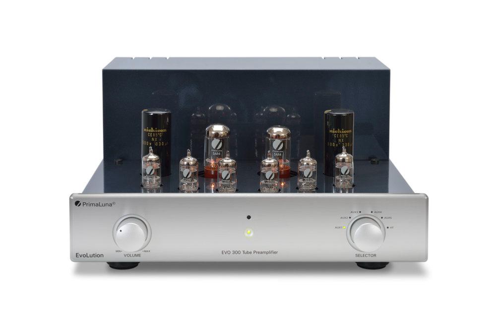 013b-PrimaLunaEvo300TubePreamplifier-silver-front-withoutcage-whitebackgroun