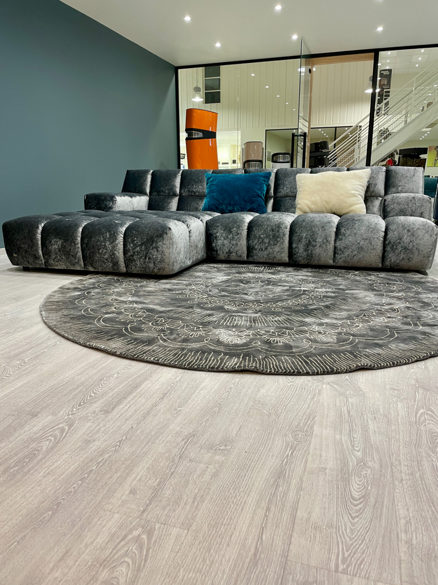 Bretz  Canapé OCEAN 7 Velvet Argenté
