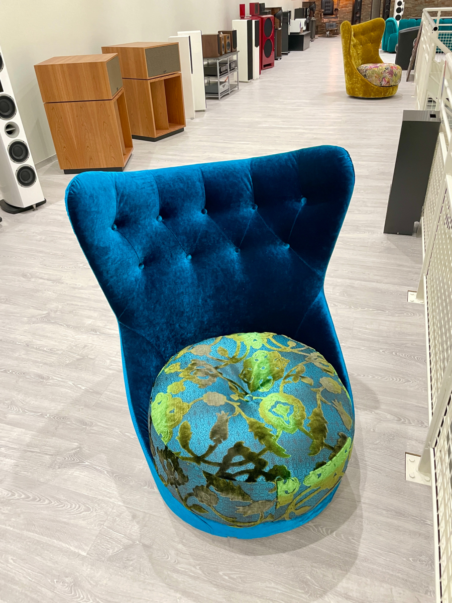 BRETZ FAUTEUIL COCOA ISLAND ENZIANBLAU - produit exposé