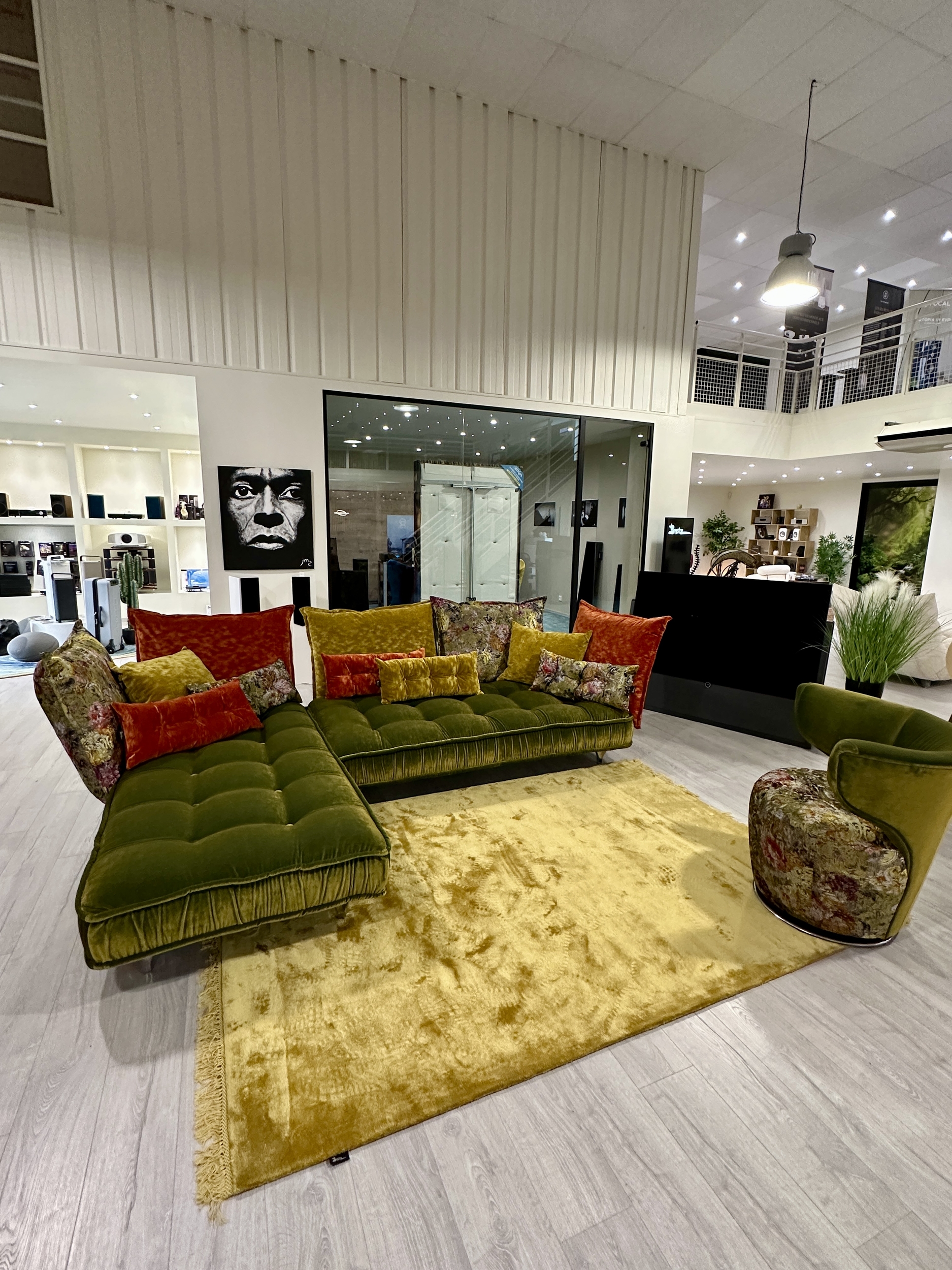 Bretz Tapis viscose solid doré