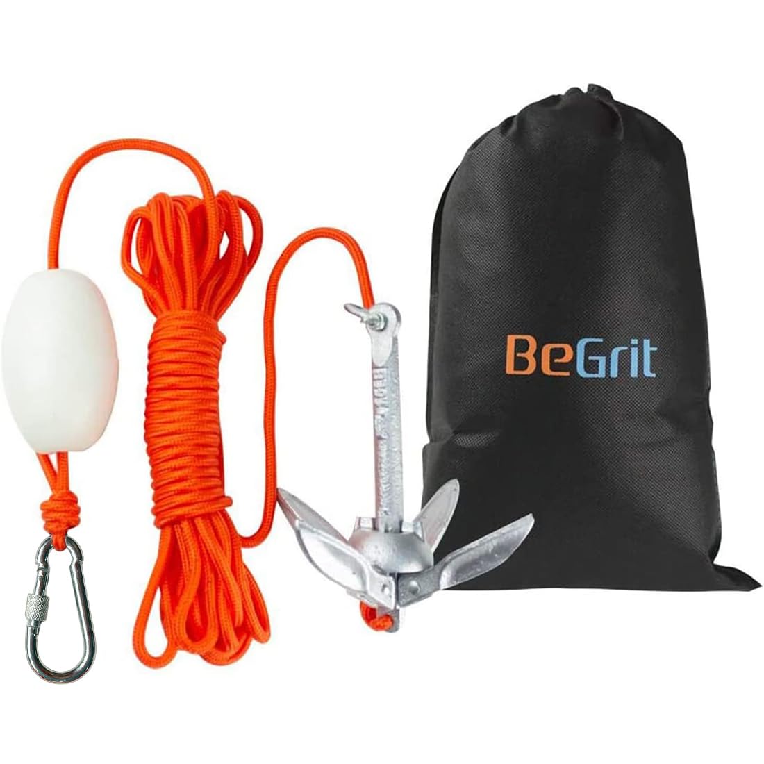 Ancre pliable BeGrit 0,7 kg avec corde de 10 m