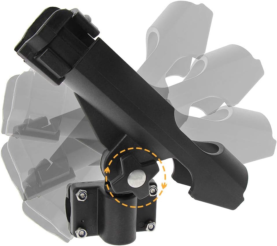 Lot de 2 supports de canne rotatifs à 360° pour kayak, photo 5