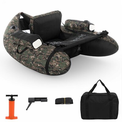 Float tube de pêche camouflage LEADZM avec pompe et sac