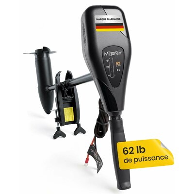 Moteur électrique Miganeo TRS 62 lbs 12 V pour bateau gonflable