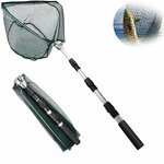 Épuisette télescopique pliable Xndryan 130 cm en aluminium