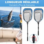 Épuisette pliable télescopique FLISSA à filet enduit PVC, photo 2