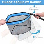Épuisette pliable télescopique FLISSA à filet enduit PVC, photo 4