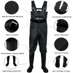 Waders de pêche Night Cat à bottes PVC, pointure 43, photo 4