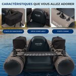 Float tube de pêche SereneLife en PVC laminé, 100 kg, photo 3