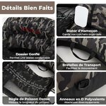 Float tube de pêche en U GOPLUS camouflage avec pagaie, photo 3