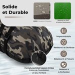 Float tube de pêche en U GOPLUS camouflage avec pagaie, photo 4