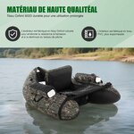 Float tube de pêche camouflage LEADZM avec pompe et sac, photo 4
