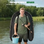 Float tube de pêche camouflage LEADZM avec pompe et sac, photo 7