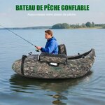 Float tube de pêche camouflage LEADZM avec pompe et sac, photo 9