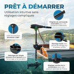 Moteur électrique Miganeo TRS 62 lbs 12 V pour bateau gonflable, photo 6