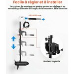 Moteur de traîne électrique VEVOR 12 V, 25 kg de poussée, photo 5