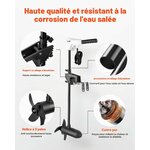 Moteur de traîne électrique VEVOR 12 V, 25 kg de poussée, photo 7