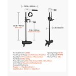 Moteur de traîne électrique VEVOR 12 V, 25 kg de poussée, photo 8