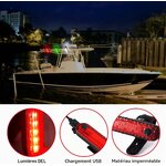 Lot de 6 feux de navigation LED rechargeables pour kayak, photo 4