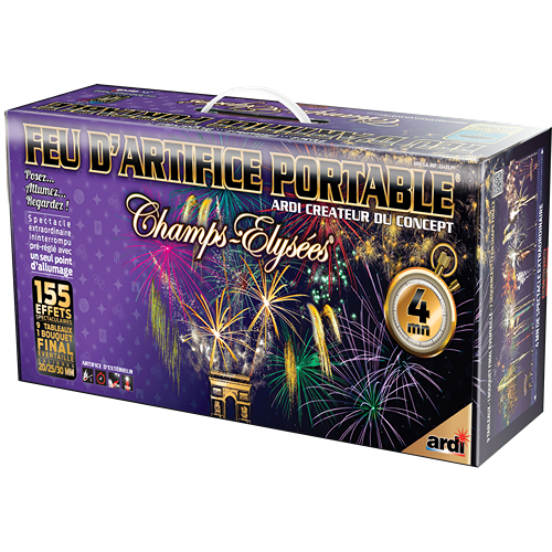 [22431LPF] FEU D'ARTIFICE PORTABLE® CHAMPS-ÉLYSÉES® 4MN