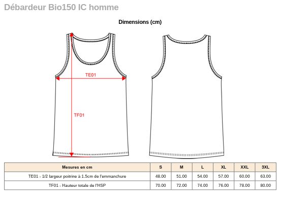 débardeur homme bio