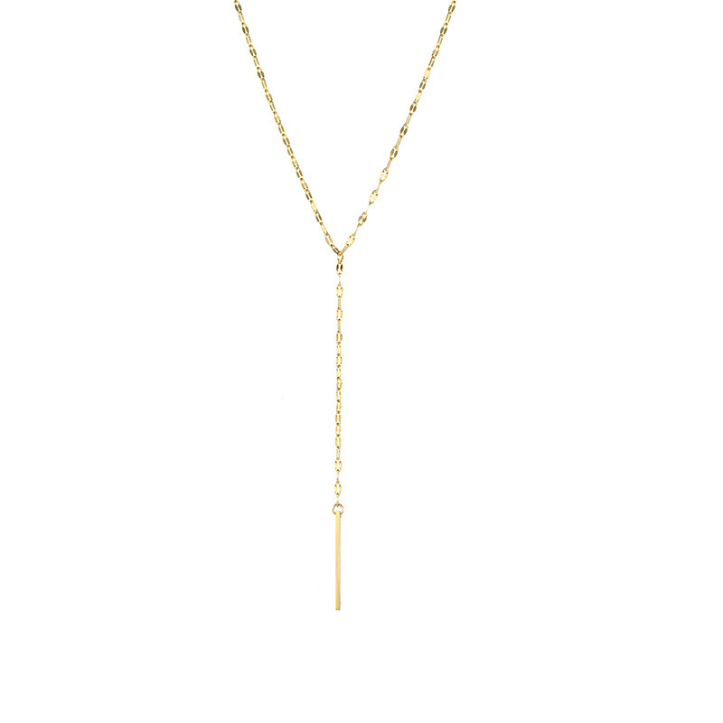 Collier acier inoxydable doré femme 974 réunion idée cadeaux