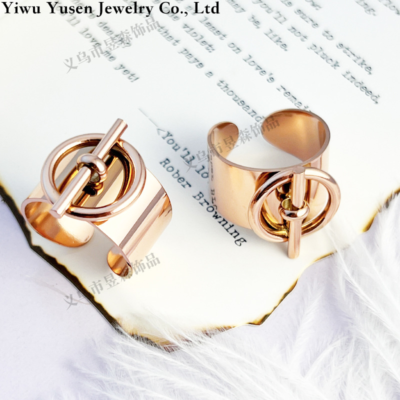 bague ajustable acier doré or rose argenté acier inoxydable femme