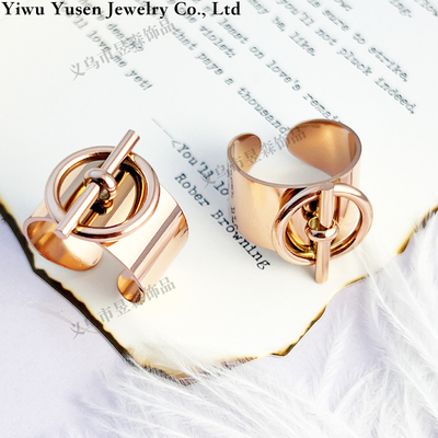 bague ajustable acier doré or rose argenté acier inoxydable femme