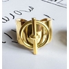 bague ajustable acier inoxydable doré femme 974 réunion idée cadeaux