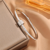 bracelet jonc acier inoxydable argenté femme 974 réunion idée cadeaux