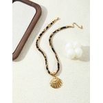 Collier acier inoxydable léopard doré femme 974 réunion idée cadeaux