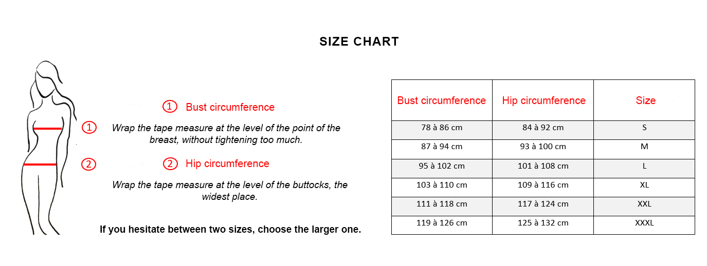 size chart noir satine