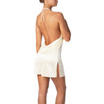 ivory nighdress with an open back