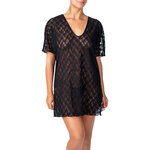 black lace tunic with slits both side