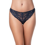 picture of a grey lace tanga