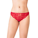 picture of a red lace tanga