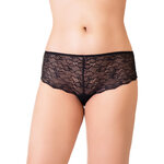 picture of a black lace shorty