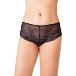 picture of a sheer black lace shorty