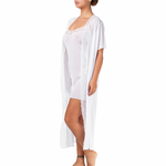 picture of a transparent white lace robe