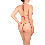 back picture of a red lace bodysuit