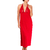 long red nightdress with lace neckline