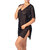 transparent black lace tunic
