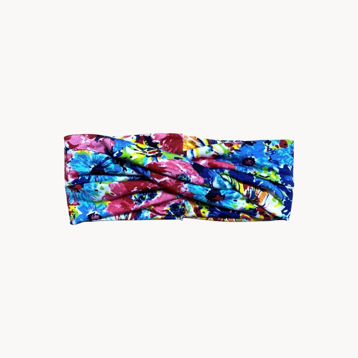 Bandeau Cheveux Fleurs Multicolores