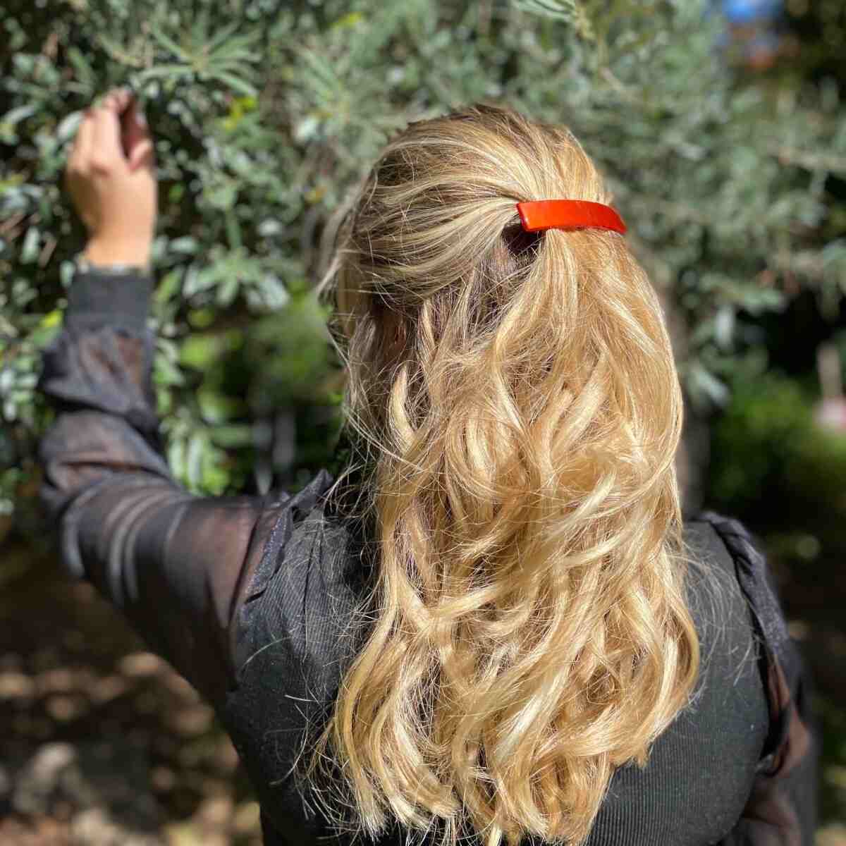 barrette cheveux carla opale rouge 5