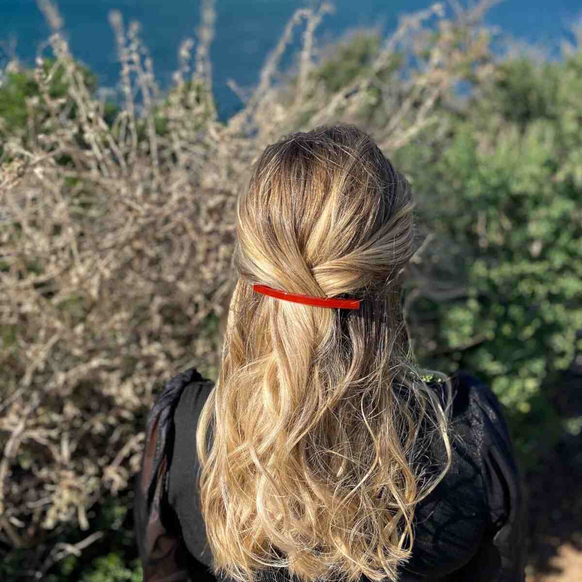 Barrette à cheveux Carmen Rouge Opale